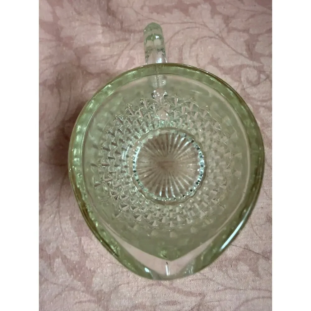 Vintage Diamond Point Replacement Glass Cream Pitcher 3